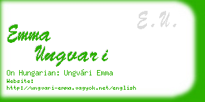 emma ungvari business card